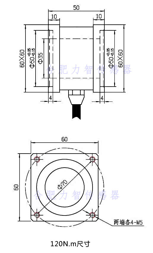 LZ-NJ60平面靜態扭矩傳感器